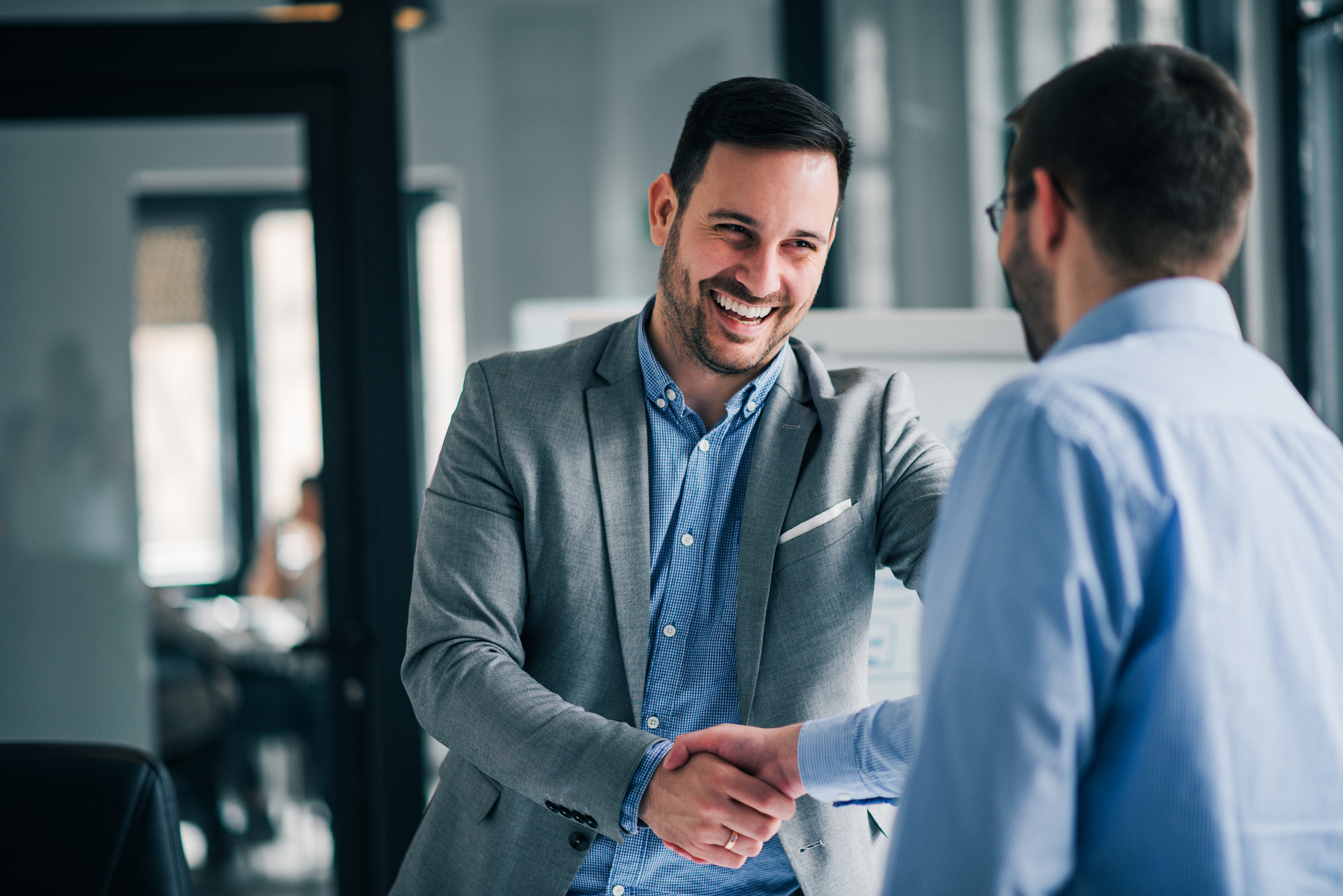 handshake between business partners